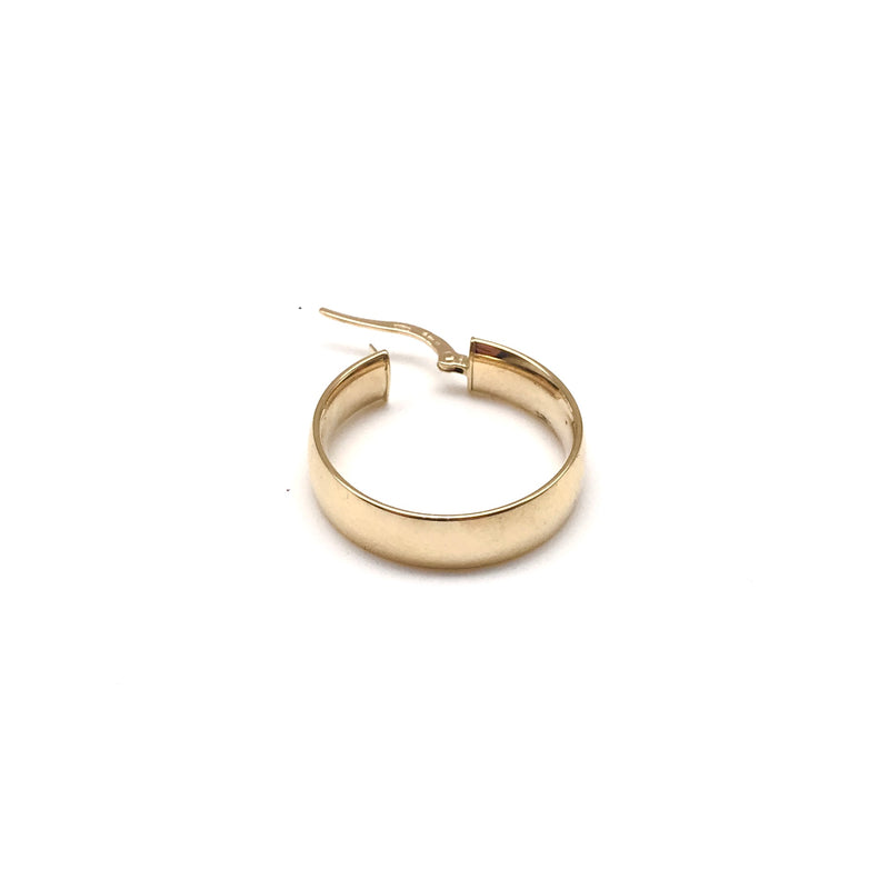 18K GOLD HOOP EARRINGS - HANDMADE IN ITALY
