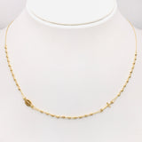 18K GOLD ROSARY NECKLACE - HANDMADE IN ITALY