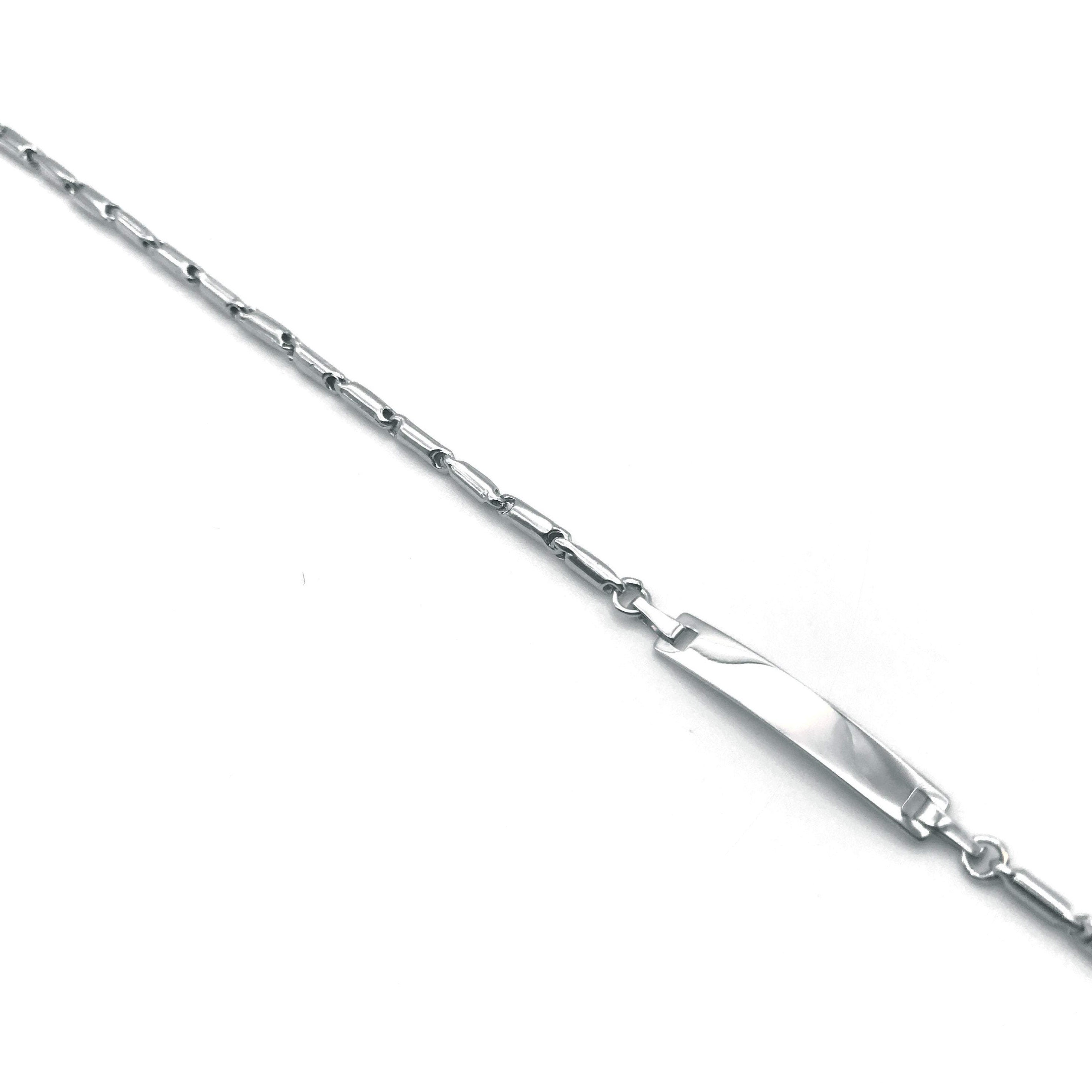 18K GOLD SNOWY BAR BRACELET - HANDMADE IN ITALY
