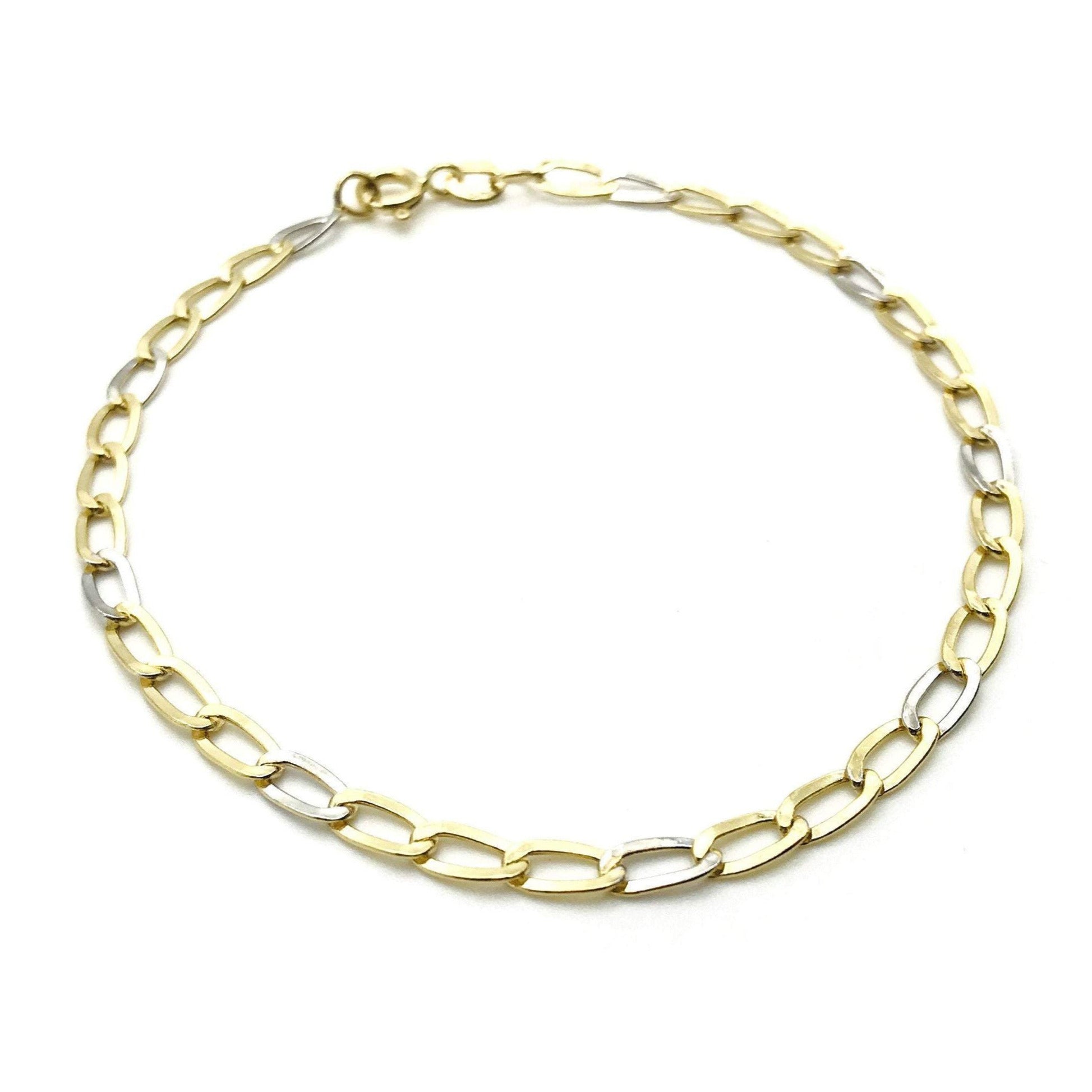 18K GOLD MARCELLO CHAIN BRACELET - HANDMADE IN ITALY