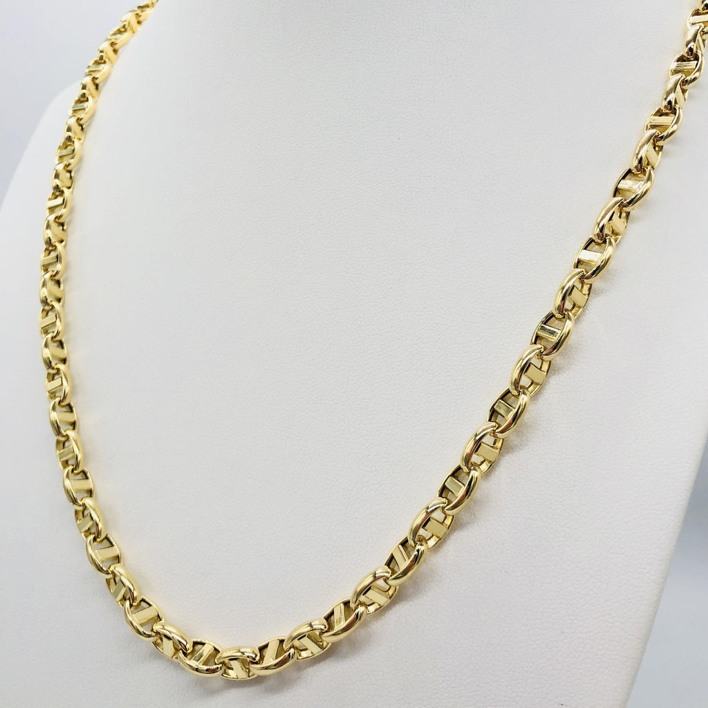 Buy 18K Yellow Gold Necklace Great Gift for Him Men's and Women's Chain  Handmade Necklace 18K Gold Chain Necklace Italian Design Online in India -  Etsy | Gold necklace for men, Gold